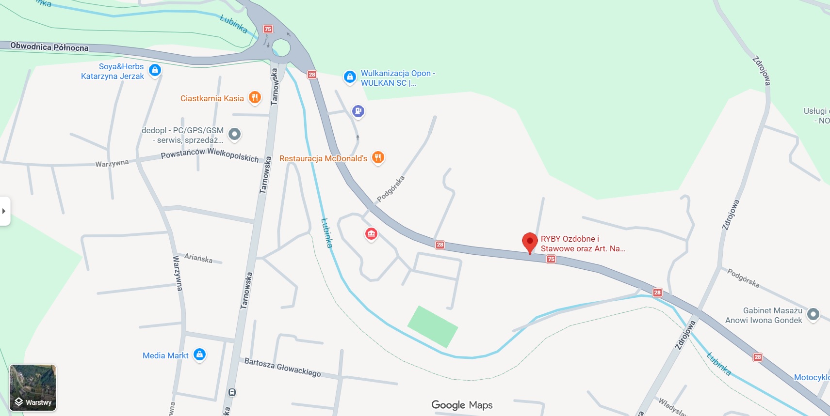 Mapa — ul. Podgórska 5A, 33-300 Nowy Sącz